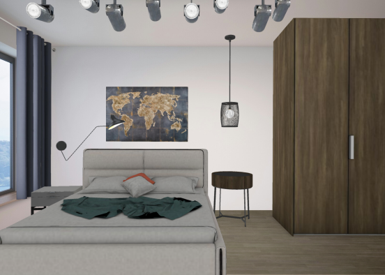 Спальня с современном стиле Design Rendering