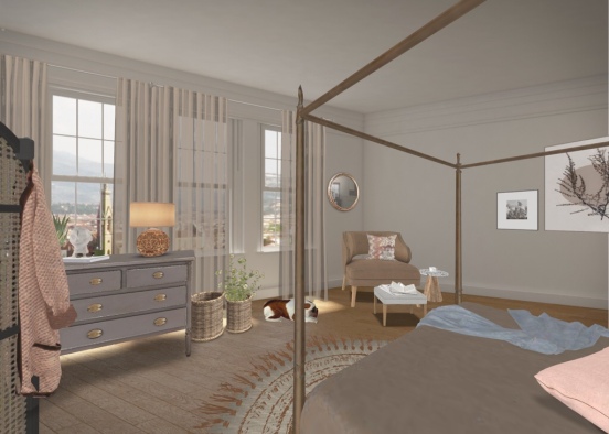 Bedroom in Europe Design Rendering