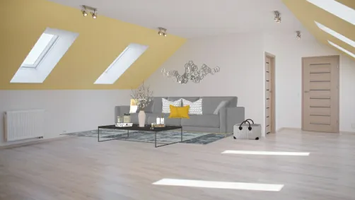 Living room yellow
