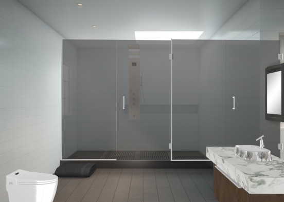 salle de bains  Design Rendering