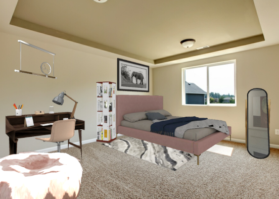 A basic bedroom   Design Rendering
