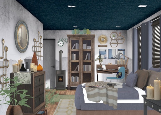 bedroom for magician 🧙🏻‍♂️🕷🌒✨ Design Rendering