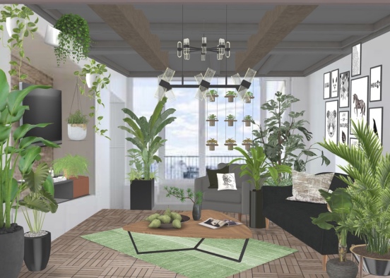 living room 🌿🦔 Design Rendering
