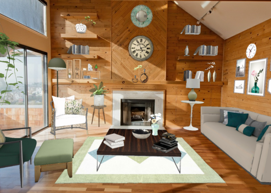 Breezy living room Design Rendering