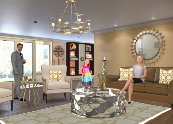 Family room  Design Rendering