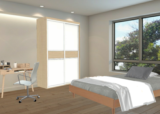 dormitorio individual Design Rendering