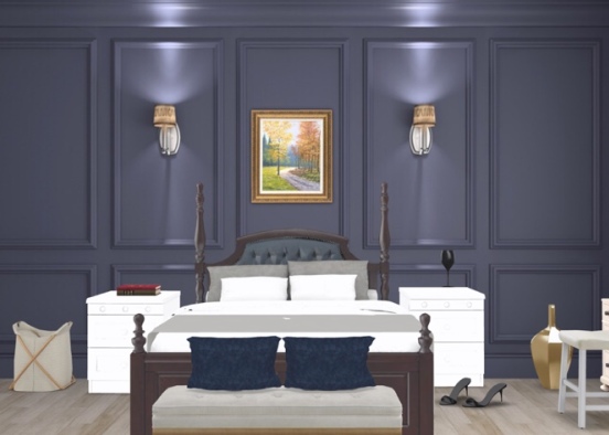 Casual bedroom 👫☺️☺️ Design Rendering