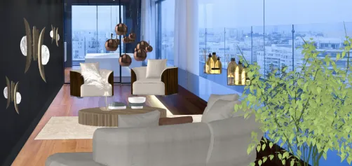 Luxure lounge with city view 😘😘😘