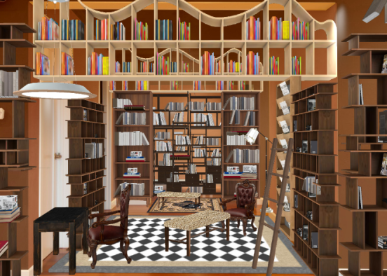My library Design Rendering