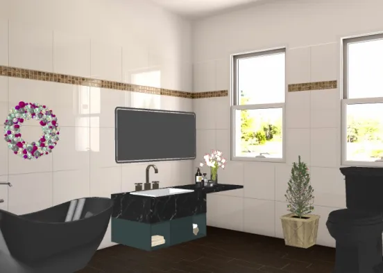 Bath room Design Rendering