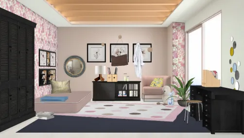Pink blue dots