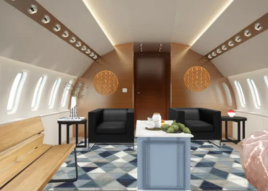 Nice private jet Design Rendering