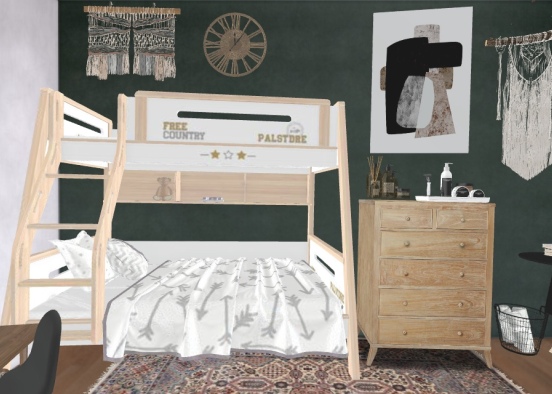 Olive and Paiges Room! Design Rendering