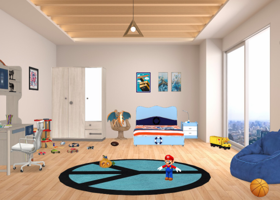 Boy's room Design Rendering