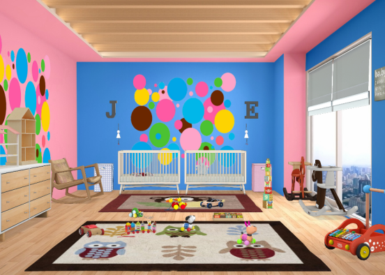 Babies' room Design Rendering