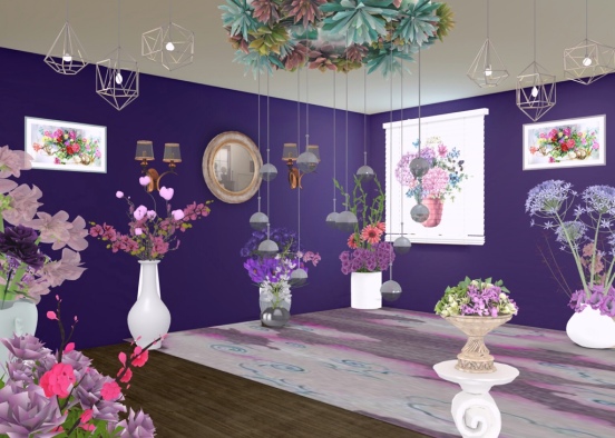 flower room  Design Rendering