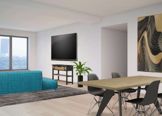 Modern livingroom Design Rendering