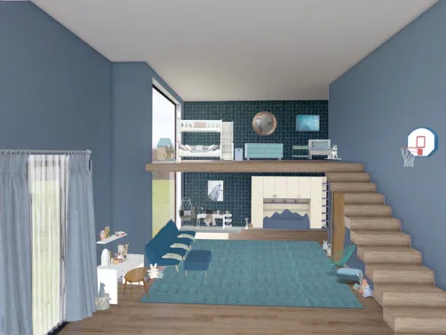 to much blue girls bedroom 