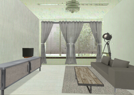 Living room grey 1 Design Rendering