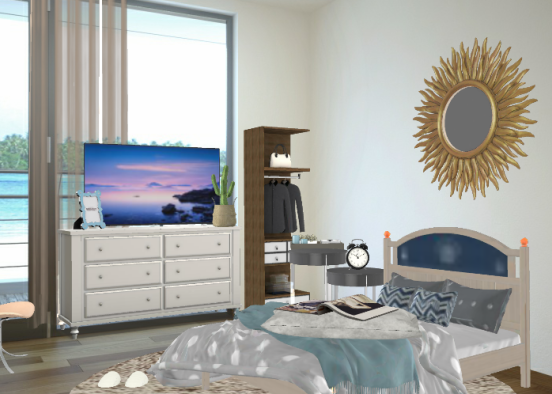 cute,cozy teen girls bedroom Design Rendering