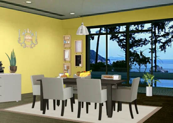 Dinning room  Design Rendering