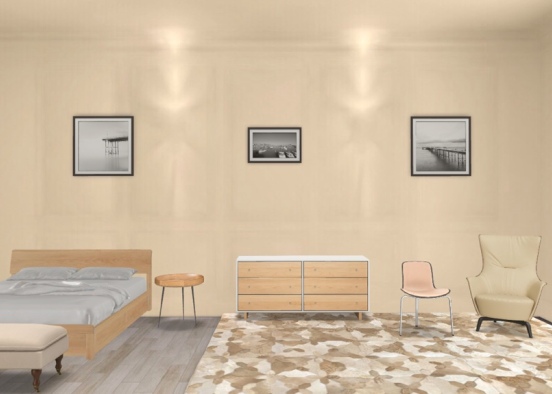 beige room Design Rendering