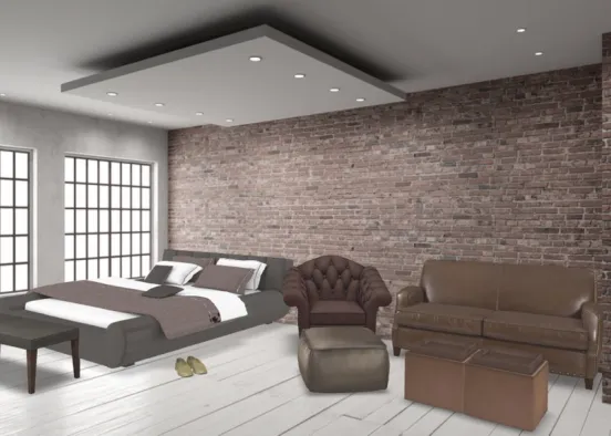 Dad bedroom  Design Rendering