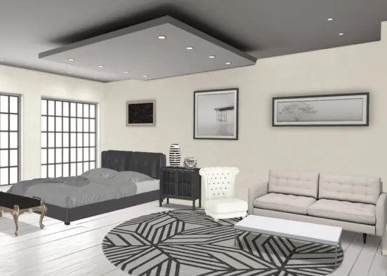 # Black and white Renderização de Design