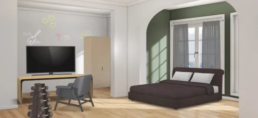 a bedroom for a teenager boy