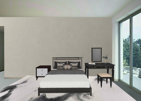 Dormitorio formal e informal  Design Rendering