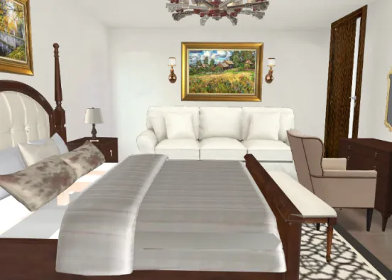 Gradma house bedroom Design Rendering