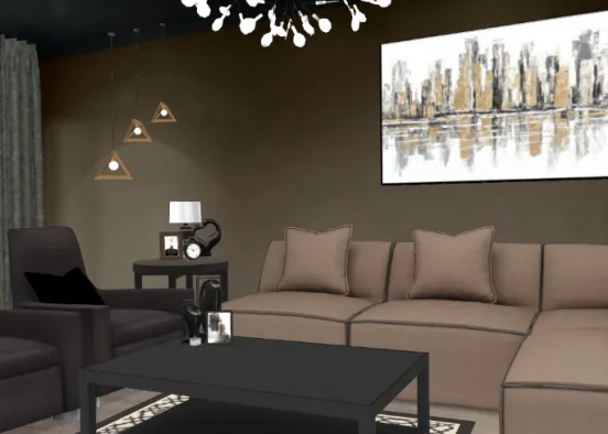 Black friday living room Design Rendering