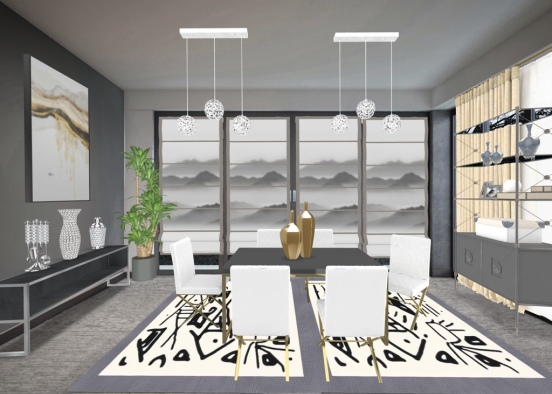 Dinning with a bling Design Rendering