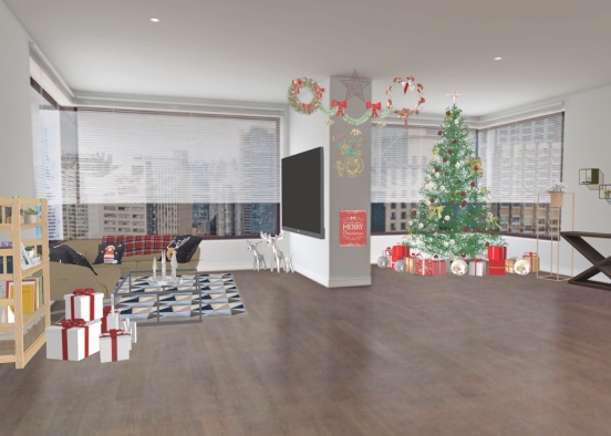 Christmas New York apartment  Design Rendering