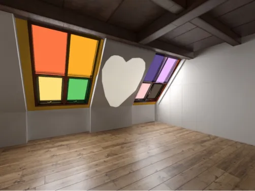 Rainbow windows! Template!!