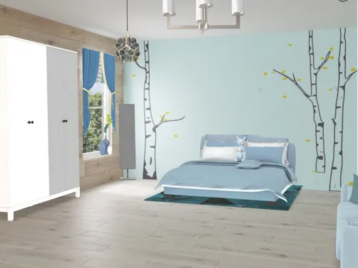 Blue Kid Bedroom!