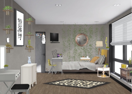 My Dream Bedroom 💛✨ Design Rendering