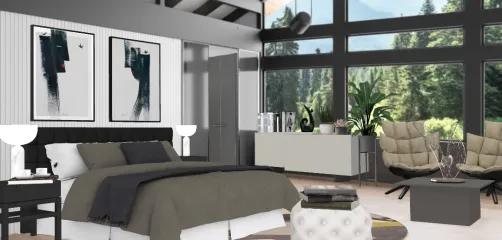 Dormitorio Moderno 🤎🤍🖤