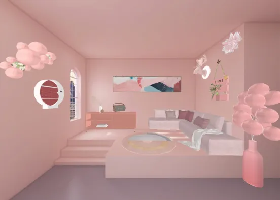 salon spécial rose 🌸🌷💓💞💕💗💖💘💝 Design Rendering