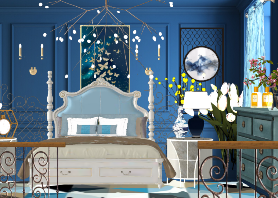 Romantic blue Design Rendering