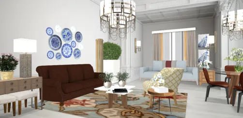 Multi purpose living/dining room