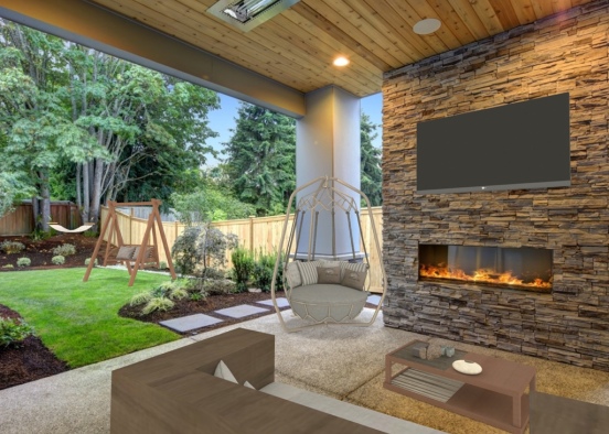cozy outdoors Design Rendering