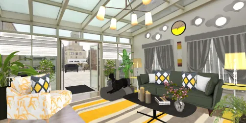 Glassed In Living room
