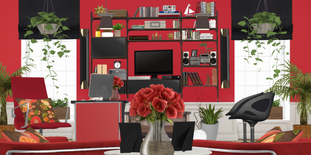 Office in red