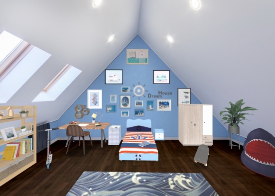 blue room Design Rendering