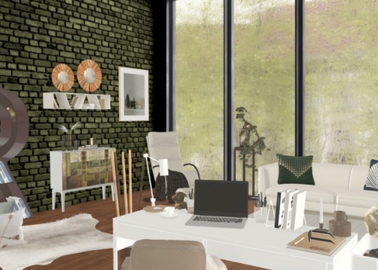 Green office for Raquel. 🌿 Design Rendering