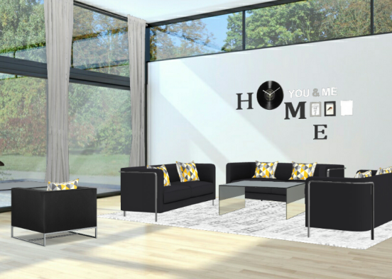 Style modern living room Design Rendering