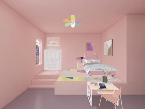 kids pink bedroom