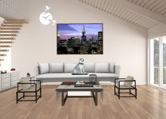 Husky's living room Design Rendering