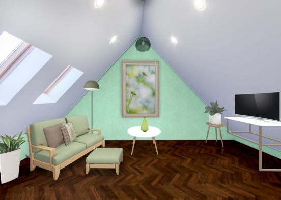 Green lounge 🐍 Design Rendering